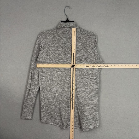 Athleta Nirvana Wear Two Ways Wrap Cardigan Womens Small Gray Open Front - Picture 10 of 13
